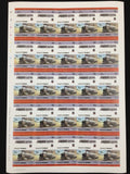 TUVALU Trains Imperf Perf Sheets x 16 MNH(800 Stamps) BLK52