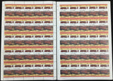 TUVALU Trains Imperf Perf Sheets x 16 MNH(800 Stamps) BLK52