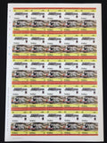 TUVALU Imperf Perf Train Sheets x 8 MNH(400 Stamps) BLK57