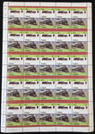TUVALU Trains Locomotives Sheets x 12 MNH(600 Stamps) BLK58
