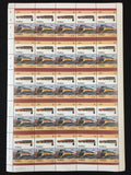 TUVALU Trains Locomotives Sheets x 12 MNH(600 Stamps) BLK58