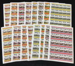 ST LUCIA Trains Locomotives Imperf Perf Sheets MNH x 16(800 Stamps) BLK61 )
