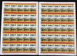ST LUCIA Trains Locomotives Imperf Perf Sheets MNH x 16(800 Stamps) BLK61 )