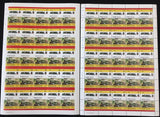ST LUCIA Trains Locomotives Imperf Perf Sheets MNH x 16(800 Stamps) BLK61 )