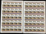 ST LUCIA Trains Locomotives Imperf Perf Sheets MNH x 16(800 Stamps) BLK61 )