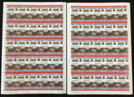 ST LUCIA Trains Locomotives Imperf Perf Sheets MNH x 16(800 Stamps) BLK61 )
