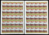 ST LUCIA Trains Locomotives Imperf Perf Sheets MNH x 16(800 Stamps) BLK61 )