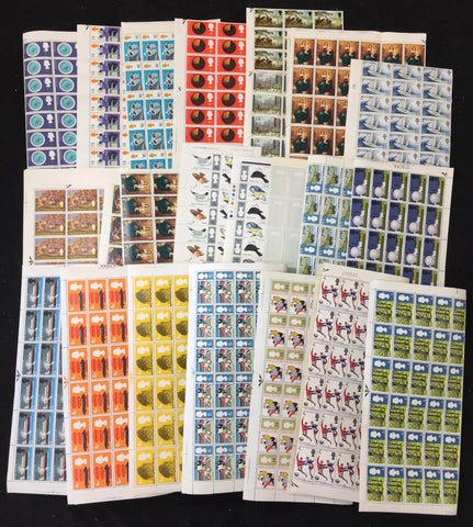 GB 1960s Soccer Soccer Art Birds Blocks Sheets MNH(Many 100s) UK3855