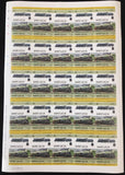 ST LUCIA Trains Locomotives Imperf Perf Sheets MNH x 16(800 Stamps) BLK61 )