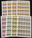ST LUCIA Trains Locomotives Sheets x 8(400 Stamps)BLK63 )