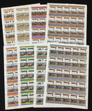 ST LUCIA Trains Locomotives Sheets x 8 MNH (400 Stamps) BLK65