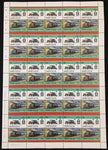 ST LUCIA Trains Locomotives Sheets x 8 MNH (400 Stamps) BLK65