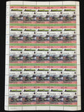 ST LUCIA Trains Locomotives Sheets x 8 MNH (BLK66 )