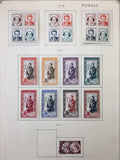 Monaco 1890s/1950s Used MH Collection on Pages(Apx 250 Items) UK4008