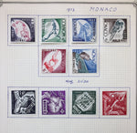 Monaco 1890s/1950s Used MH Collection on Pages(Apx 250 Items) UK4008