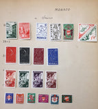 Monaco 1890s/1950s Used MH Collection on Pages(Apx 250 Items) UK4008
