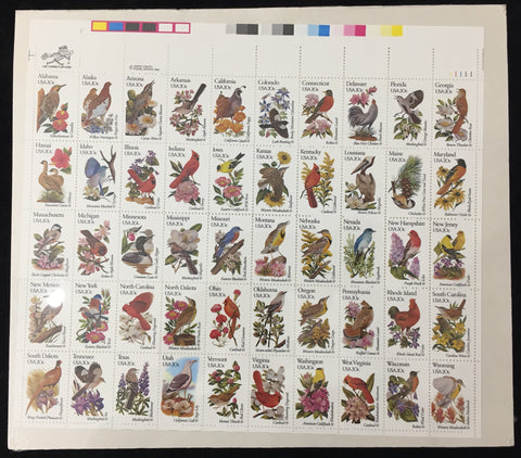 Usa 1982 Birds & Flowers Sheet Pack (UK4051