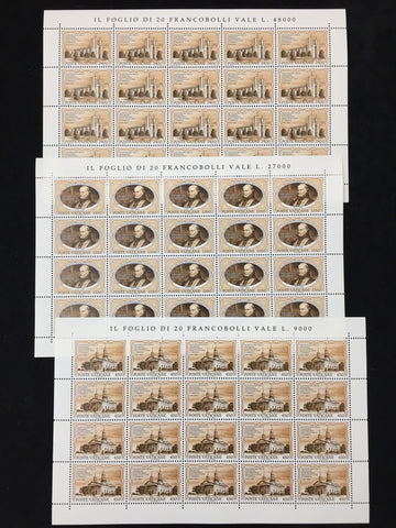 Vatican 1980s/90s Religion Space Art Sheets x 19 MNH  UK4065