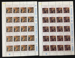 Vatican 1980s/90s Religion Space Art Sheets x 19 MNH  UK4065