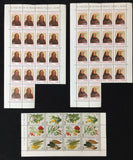 Vatican 1992 Art Flowers MNH Sheets and Blocks (240 stamps) EP38