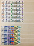 Great Britain QE 1960s Pre Decimal MNH(100s) EFTA Red Cross GM2825