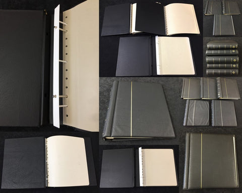 Lighthouse Black Two Ring Binders x 5 K904  4,5kg