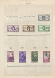 EGYPT Mid Period M&U Collection on Pages(Apx 80+ Items) UK3354