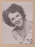 Anita Louise Actress black & white photography with signature