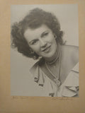 Anita Louise Actress black & white photography with signature