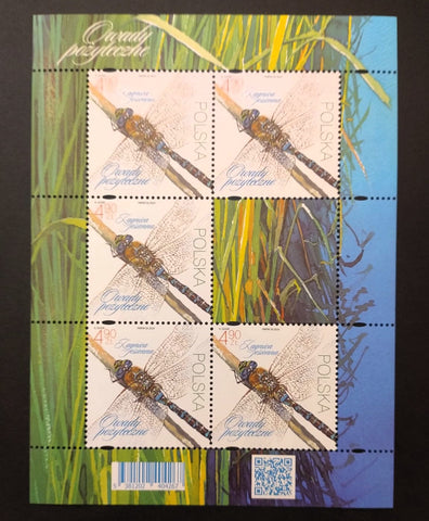 POLAND 2024 Insects Dragonfly MNH Sheet BLK114