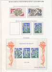Monaco 1979/84 Mainly MNH (60+Items) Art Sheets Europa Sport on 14 Pages BL988