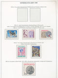Monaco 1979/84 Mainly MNH (60+Items) Art Sheets Europa Sport on 14 Pages BL988