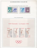 Monaco 1979/84 Mainly MNH (60+Items) Art Sheets Europa Sport on 14 Pages BL988