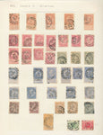 Belgium 1860s/1940s Used on 23 Pages (Apx 400+Items) UK356
