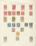 Belgium 1860s/1940s Used on 23 Pages (Apx 400+Items) UK356