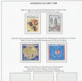 Monaco 1988/90 Sheets Art MNH on 16 Sides (Apx 75+Items) BL981