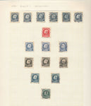 Belgium 1860s/1940s Used on 23 Pages (Apx 400+Items) UK356