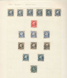 Belgium 1860s/1940s Used on 23 Pages (Apx 400+Items) UK356