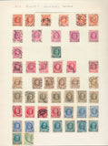 Belgium 1860s/1940s Used on 23 Pages (Apx 400+Items) UK356