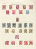 Belgium 1860s/1940s Used on 23 Pages (Apx 400+Items) UK356