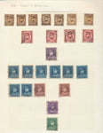 Belgium 1860s/1940s Used on 23 Pages (Apx 400+Items) UK356