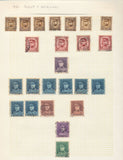 Belgium 1860s/1940s Used on 23 Pages (Apx 400+Items) UK356