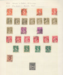 Belgium 1860s/1940s Used on 23 Pages (Apx 400+Items) UK356