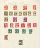Belgium 1860s/1940s Used on 23 Pages (Apx 400+Items) UK356