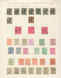 Belgium 1860s/1940s Used on 23 Pages (Apx 400+Items) UK356