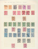 Belgium 1860s/1940s Used on 23 Pages (Apx 400+Items) UK356