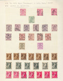 Belgium 1860s/1940s Used on 23 Pages (Apx 400+Items) UK356