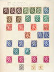 Belgium 1860s/1940s Used on 23 Pages (Apx 400+Items) UK356