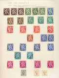 Belgium 1860s/1940s Used on 23 Pages (Apx 400+Items) UK356