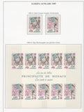 Monaco 1988/90 Sheets Art MNH on 16 Sides (Apx 75+Items) BL981